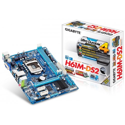 Gigabyte GA-H61M-DS2 Motherboard (Official Used Product)