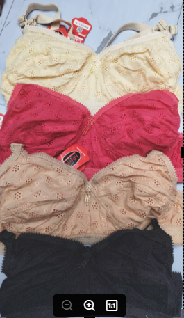 Net Best Qualityfull Good Stitching Bra For Woman 4 pcs-(4 Colour)